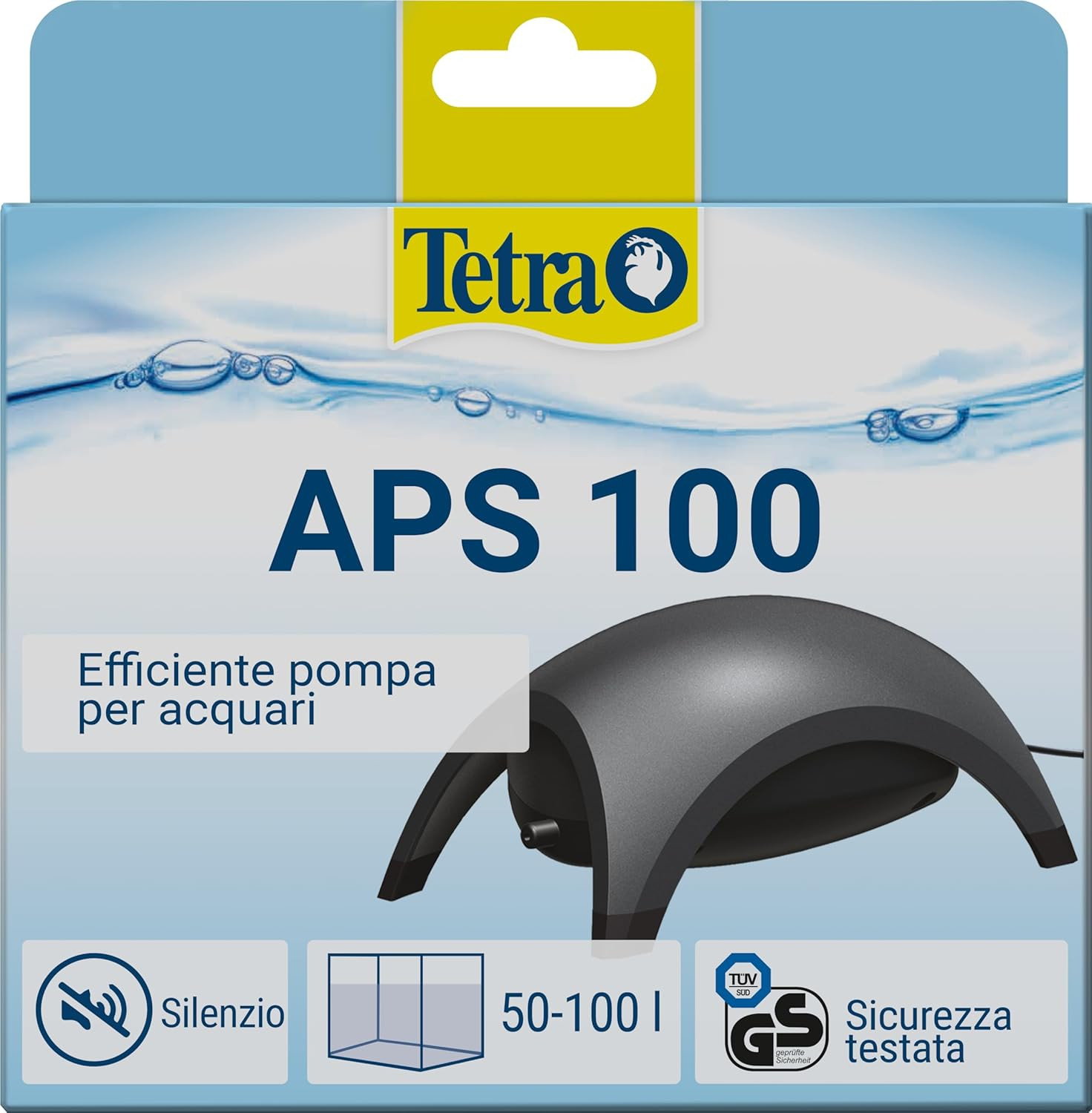 APS 100 Pompa per Acquari Di 50 - 100 L, Aeratori Silenziosi E Potenti, Antracit