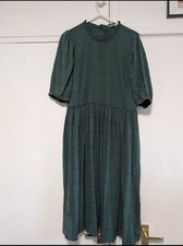 Fat Face Ladies Dress Green 12 Vintage MIDI VGC