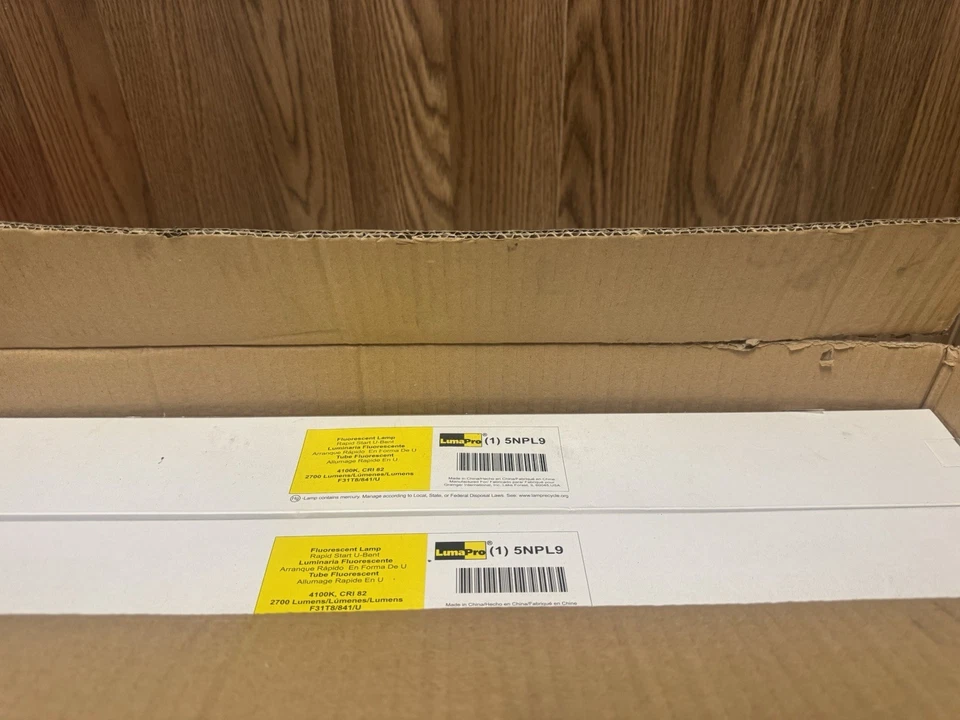 LUMAPRO 5NPL9 U-Bend FLUOR Bulb,T8,G13,4100K,31W 5NPL9 2 Box - Image 2 of 4