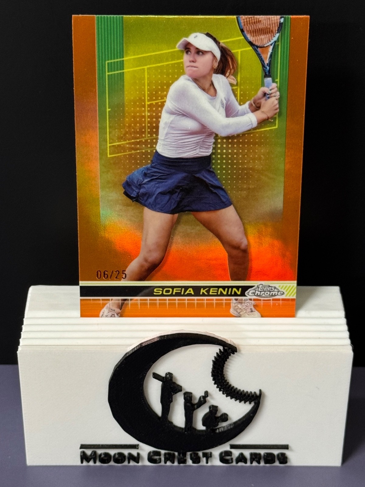 Sofia Kenin 🇺🇸 #/25 Orange Refractor -- 2024 Topps Chrome 🎾 #91