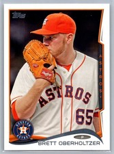 2014 TOPPS CARD # 115 Brett Oberholtzer - Houston Astros