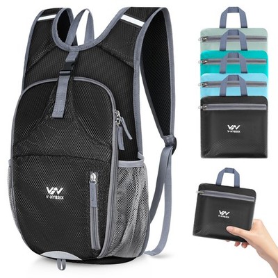 Lightweight 15L Foldable Hiking Backpack, Waterproof Packable Daypack for Travel