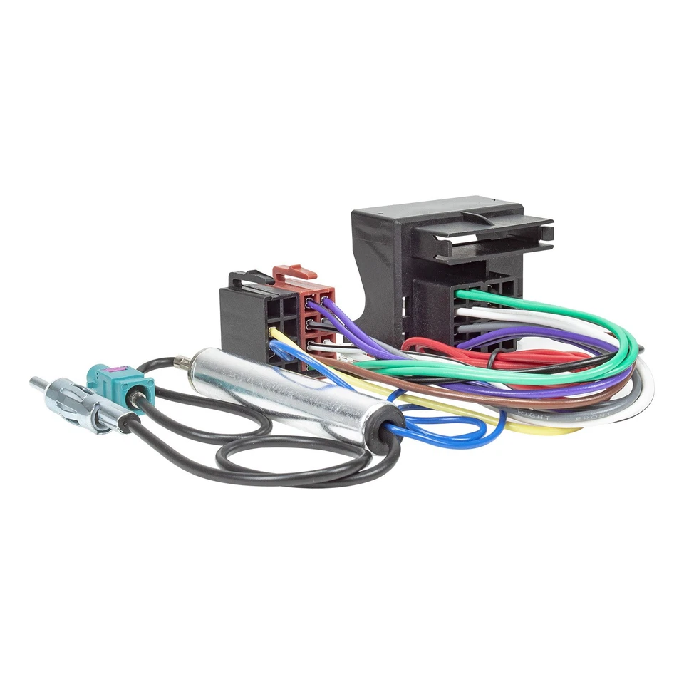 Cavo adattatore radio adatto per Audi VW Skoda Seat Quadlock ISO Fakra DIN Ph... - Immagine 2 di 2