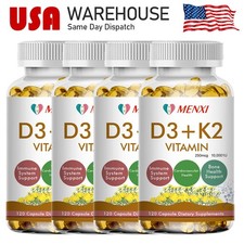 Vitamin K2 MK7 with D3 10000 IU Supplement, BioPerine Capsules, Immune Health