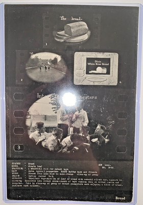 1920s Dietz White Rose Bread Storyboard Silent Film Ad Proof