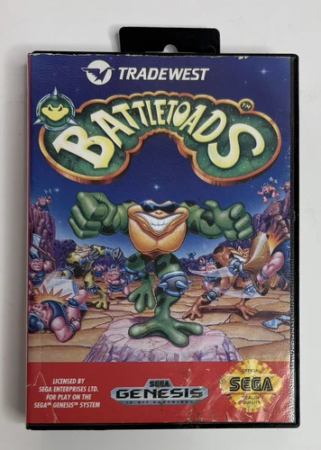 Battletoads (Sega Genesis, 1993) w/ Case, No Manual - Tested Works