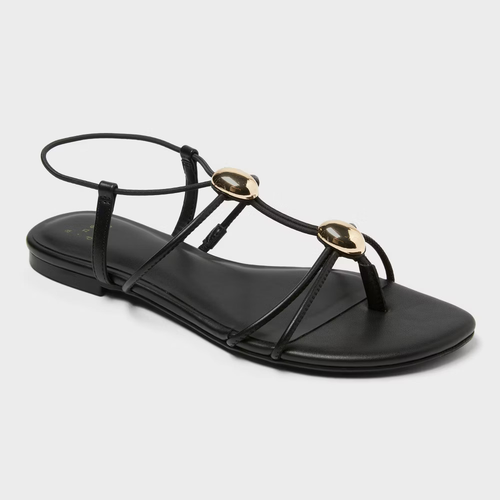 Women s Kianna Sandals with Memory Foam Insole A New Day Black 2690₽