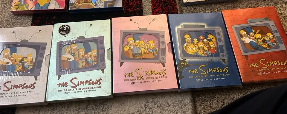 Simpsons DVD Sets Brand New Sealed Full Set 1-20 & Extras (No 18). Foto 3 de 4