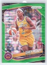 Shey Peddy - 2025 Panini Prizm WNBA - Green Pulsar #/25 - Los Angeles Sparks