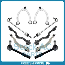 Control Arm Ball Joint Tie Rod and Sway Bar Link Kit for 07-13 Front End - 10pcs