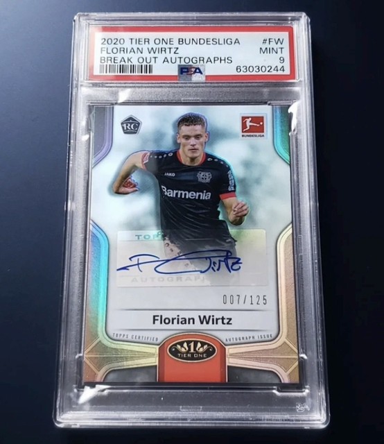 Florian Wirtz 2020 Topps Tier One Bundesliga Break Out Autos Auto