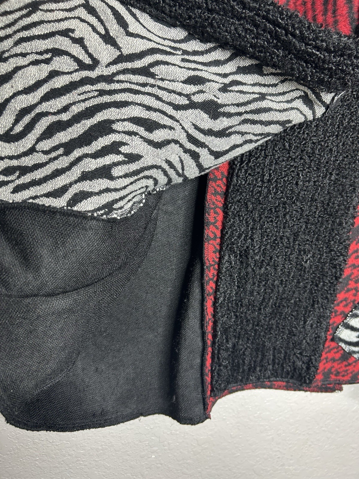 Ali Miles Patchwork  Animal Print Jacket Sweater … - image 5