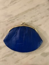 Genuine Eel Skin Cosmetic Case Pouch Makeup Case Pouch / Coin Wallet -New