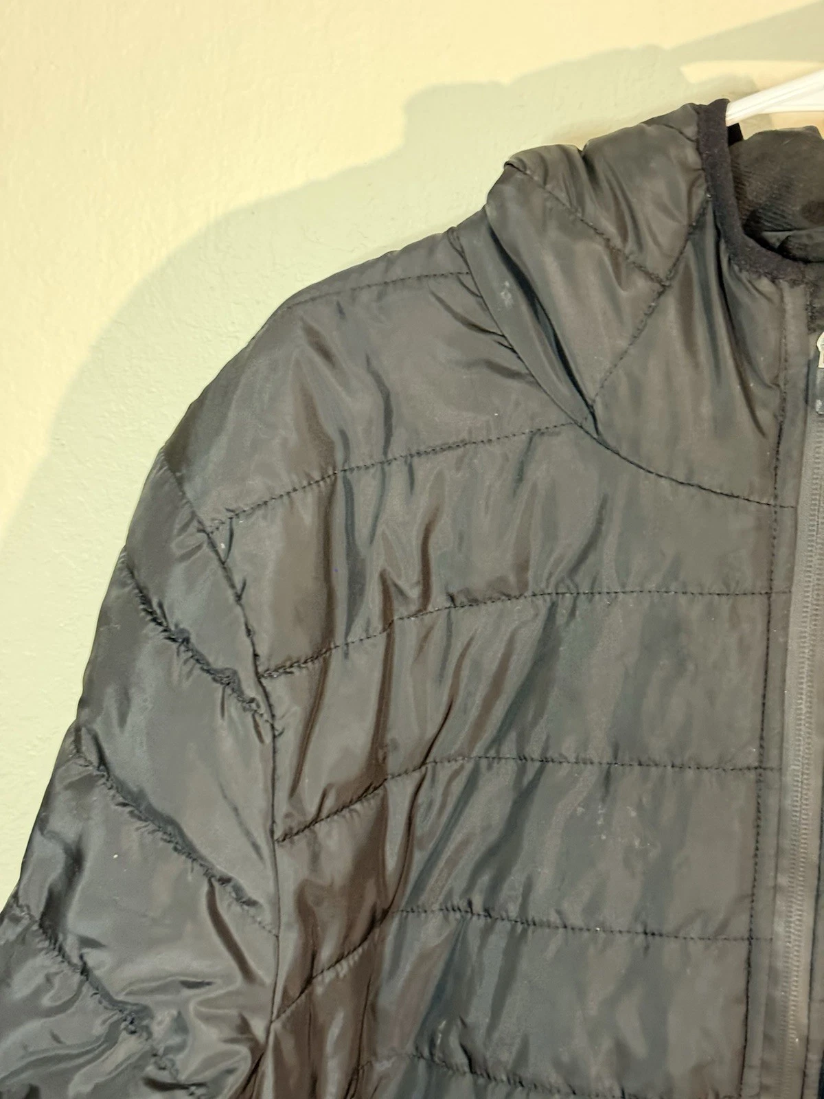 Mens NBA Lightweight Packable Puffer Zip Front Hooded Jacket Size M - product detail image 11