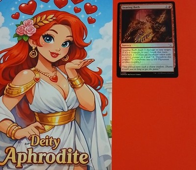 MTG - March Of The Machine - Foil - #163 - Searing Barb - LP  DeityAphrodite 