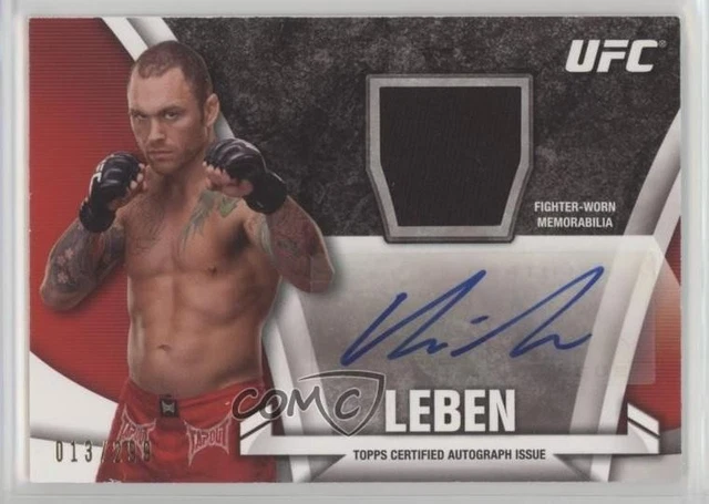 2013 Topps UFC Knockout Relics 13/299 Chris Leben #KAR-CLE Autogramm 0f7x