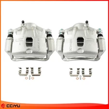 Pair Front Disc Brake Calipers w/ Bracket For 2006-2010 Hyundai Sonata (V6 3.3L)