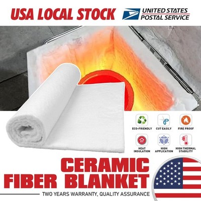 1x MODIGT 12''x24'' Ceramic Fiber Blanket for Industrial Pipeline Insulation