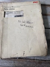 FMC Model Vanguard 4000 Street Sweeper Parts Catalog Manual Book Shop Guide OEM