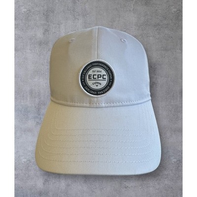 Callaway Performance Center ECPC Womens Heritage Twill White Golf Hat Cap 
