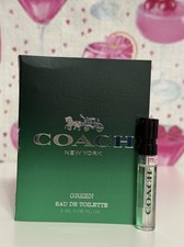 COACH MEN GREEN EAU DE TOILETTE SAMPLE SPRAY 2 ML / 0.06 FL OZ NEW IN CARD