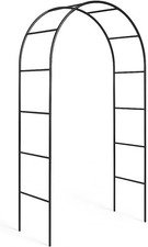 Metal Garden Arch Heavy Duty Strong Tubular Rose Climbing Plants Archway 2.4m UK