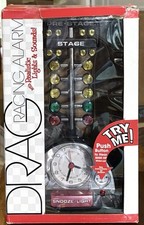 Drag Racing Alarm Clock Realistic Lights Sounds Real Engine Gauges New Open Box