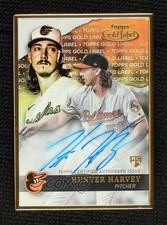 2020 Topps Gold Label Gold Label Framed Auto Hunter Harvey #GLA-HH Auto 1u6