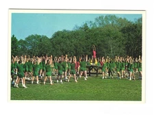 Warm up Exercise Marine Corps Recruit Depot Parris Island SC VTG Postcard UNP
