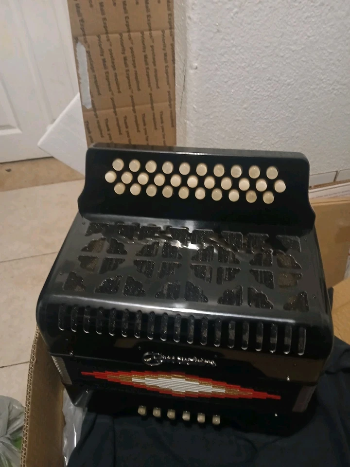 Acordeón FBE 31 Teclas 31 Botones Acordeón De FA Color Negro Alta Calidad Foto 2 de 4