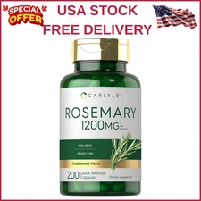 Rosemary Capsules | 1200Mg | 200 Count | Non-Gmo & Gluten Free Extract