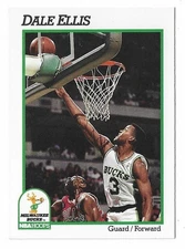 1991-92 NBA Hoops Basketball Dale Ellis Card #116 Milwaukee Bucks
