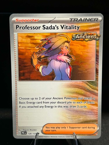 Professor Sada's Vitality Pokémon TCG SV: Prismatic Evolutions Ancient 120/131