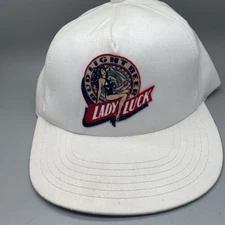 Vintage Bud Light Lady Luck Hat 90s White Stylemaster - Made in USA - NEW