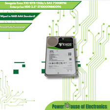 Seagate Exos X10 10TB 12Gb/s SAS 7200RPM Enterprise HDD 3.5" ST10000NM0096