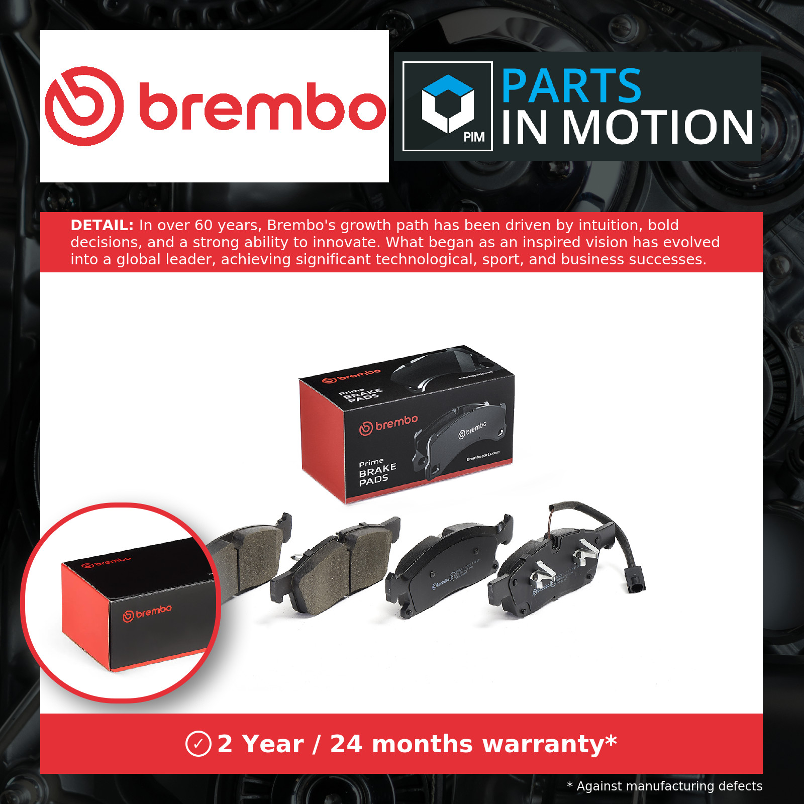 Brake Pads Set Front P48001 Brembo 673004427 Genuine Top Quality Guaranteed New