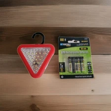 56 Lumen Emergency Triangle LED Work Light. Magnetic With 4 AAA Rechargeable 