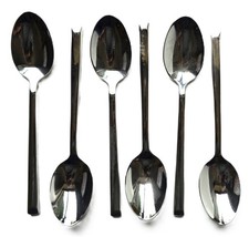 STELLAR CHICHESTER DESIGN STAINLESS STEEL TABLE SPOONS SET OF 6