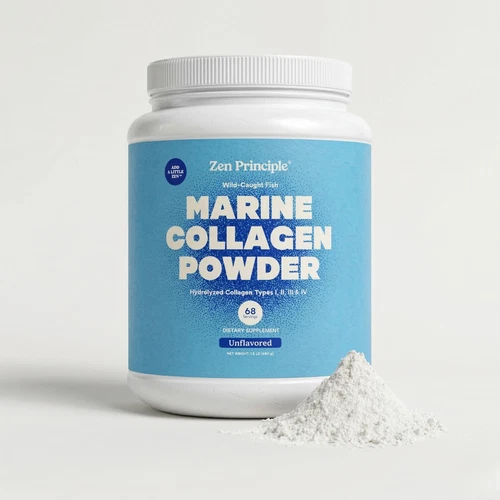 Marine Collagen Peptides Hydrolyzed. Wild-Caught Fish 1.5 lb. Type I-IV.
