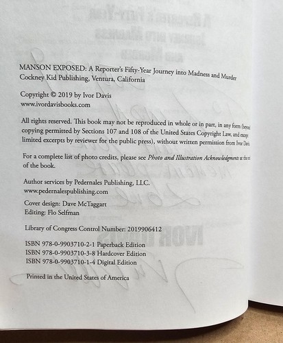 INSCRIBED - Manson Exposed : Reporter's 50-Year Journey into Madness & Murder PB - Picture 6 of 7