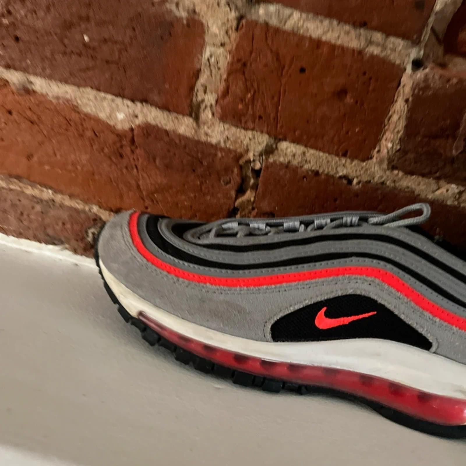 Nike Airmax 97’s Women’s Grey/Red Trainers | UK 5.5 image 2