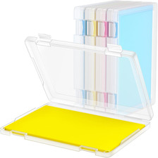 1 Pack A4 File Box Paper Organizers Holder, Transparent Document Paper Project C