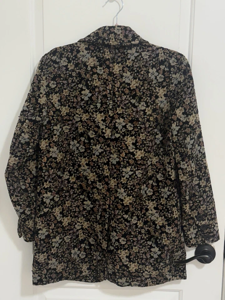Free People Bella Floral Tapestry Oversized Blazer Jacket XS - Image 3 of 4