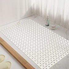 Tiamo Large Non Slip Shower Mats for 35.4" x 23.6" Rectangular , White