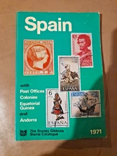 Stanley Gibbons Stamp Catalogue Spain 1971 Rare.