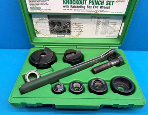 Greenlee 7238SB Slug-Buster Knockout Punch Set 1/2"-2" w/ Ratchet