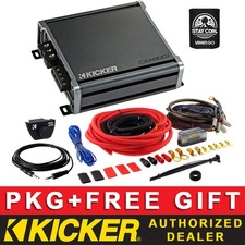 KICKER CXA800.1 CAR AUDIO MONO/1CH CX SERIES AMPLIFIER BASS REMOTE 4AWG AMP KIT