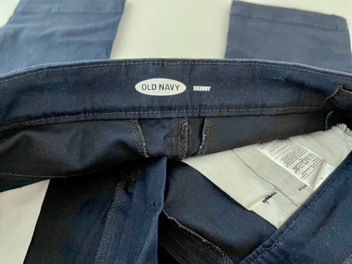 Skinny Uniform Pants for Girls - Blue - Old Navy- Size 10 - New with Tags - 第 3/5 張圖片