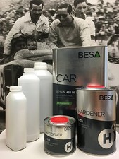 Peinture Carrosserie: Kit 3,5 L Vernis Auto BesaGlass Antirayures High Solid 