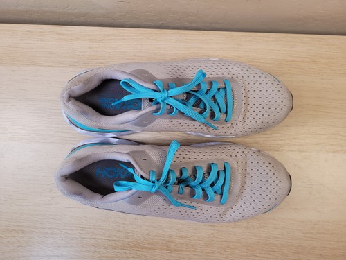 HOKA One One Elevon White/Teal/Gray Running Shoes 1019268 LRSS Women’s Sz 9 - Picture 5 of 11